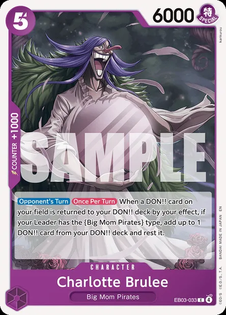 Charlotte Brulee, One Piece card EB03-033 — ONE PIECE HEROINES EDITION set