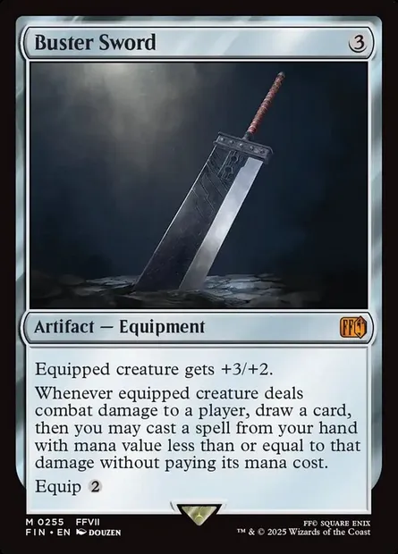 Buster Sword, Magic card FIN 255 — Final Fantasy set