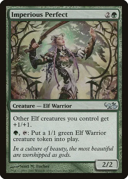 Imperious Perfect, Magic card DD1 8 — Duel Decks: Elves vs. Goblins set
