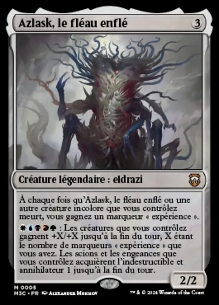 Azlask, le fléau enflé, carte Magic M3C 5 — extension Modern Horizons 3 Commander