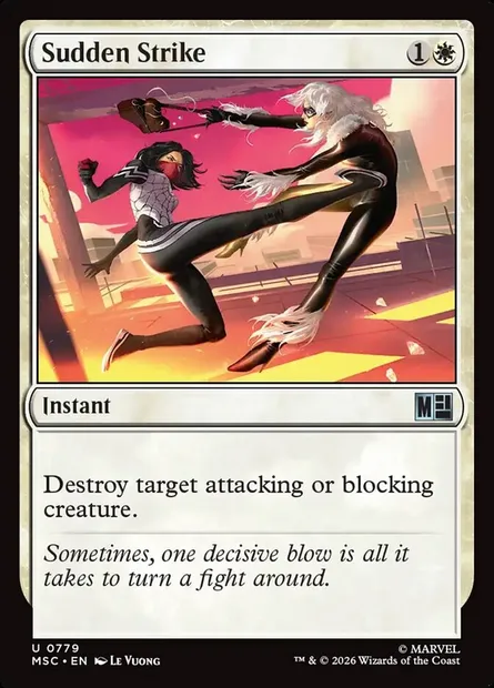 Sudden Strike, Magic card MSC 779 — Marvel Super Heroes Commander set