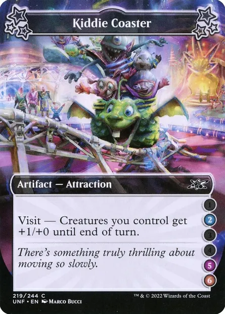 Kiddie Coaster, Magic card UNF 219c — Unfinity set