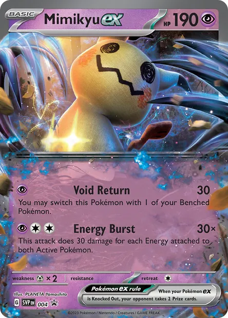 Mimikyu ex, Pokémon card PR-SV 004 — SVP Black Star Promos set