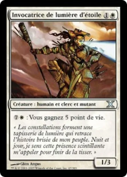 Invocatrice de lumière d'étoile, carte Magic 10E 47 — extension Dixième édition