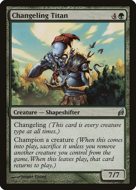 Changeling Titan, Magic card LRW 200 — Lorwyn set