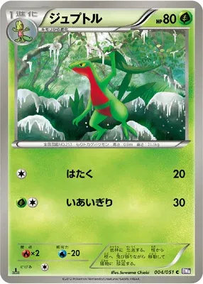Grovyle, Pokémon card BW8 004 — Spiral Force set
