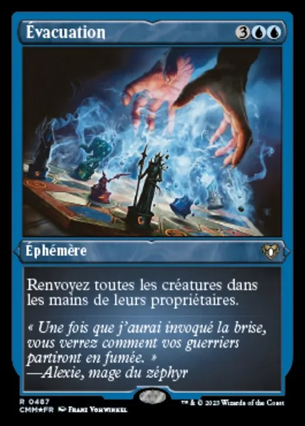 Évacuation, carte Magic CMM 487 — extension Commander Masters