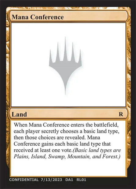 Mana Conference, carte Magic UNK UL01a — extension Unknown Event