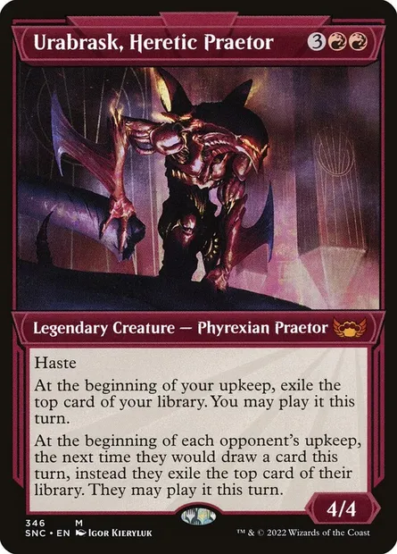 Urabrask, Heretic Praetor, Magic card SNC 346 — Streets of New Capenna set