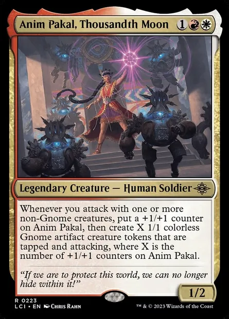 Anim Pakal, Thousandth Moon, Magic card LCI 223 — The Lost Caverns of Ixalan set