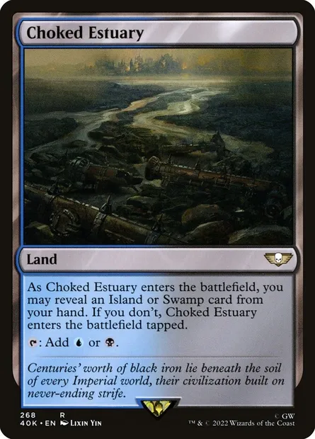 Choked Estuary, Magic card 40K 268 — Warhammer 40,000 Commander set