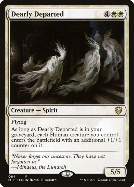 Dearly Departed, Magic card MIC 84 — Midnight Hunt Commander set
