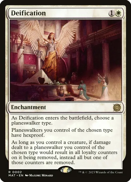 Deification, Magic card MAT 2 — March of the Machine: The Aftermath set