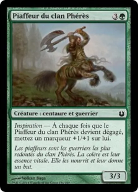 Piaffeur du clan Phérès, carte Magic BNG 134 — extension Créations divines
