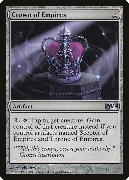 Crown of Empires, Magic card M12 203 — Magic 2012 set