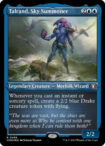 Talrand, Sky Summoner, Magic card CMM 499 — Commander Masters set