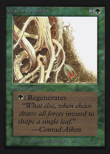 Wall of Brambles, Magic card CED 224 — Collectors' Edition set