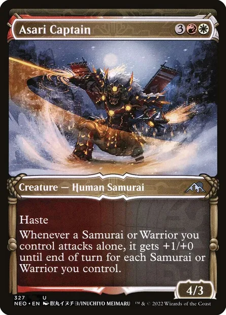 Asari Captain, Magic card NEO 327 — Kamigawa: Neon Dynasty set