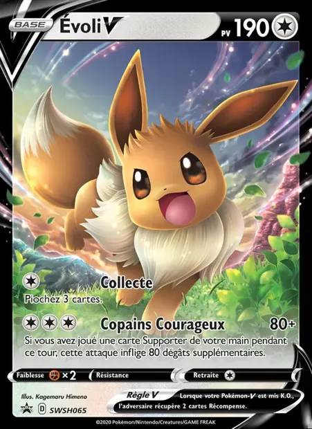 Évoli V, carte Pokémon SWSH 065 — extension Promo SWSH