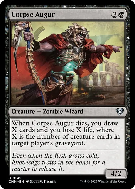 Corpse Augur, Magic card CMM 145 — Commander Masters set