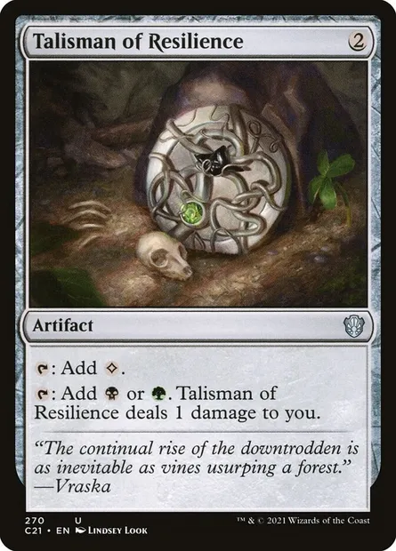 Talisman of Resilience, Magic card C21 270 — Commander 2021 set