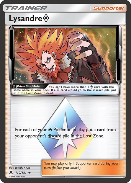 Lysandre ◇, Pokémon card FLI 110 — Forbidden Light set