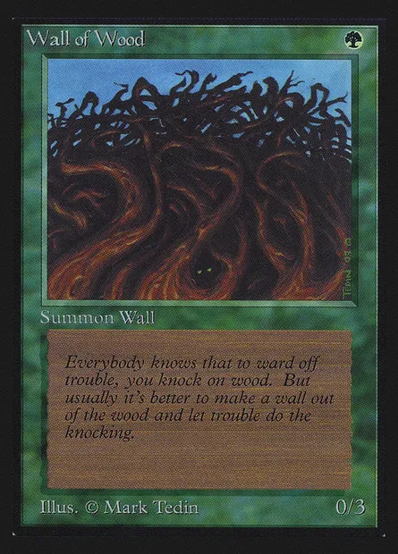 Mur de bois, carte Magic CED 226 — extension Collectors' Edition