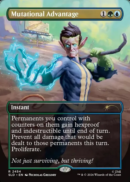 Avantage mutationnel, carte Magic SLD 2454 — extension Secret Lair Drop