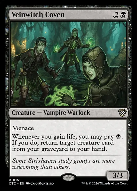 Veinwitch Coven, Magic card OTC 151 — Outlaws of Thunder Junction Commander set