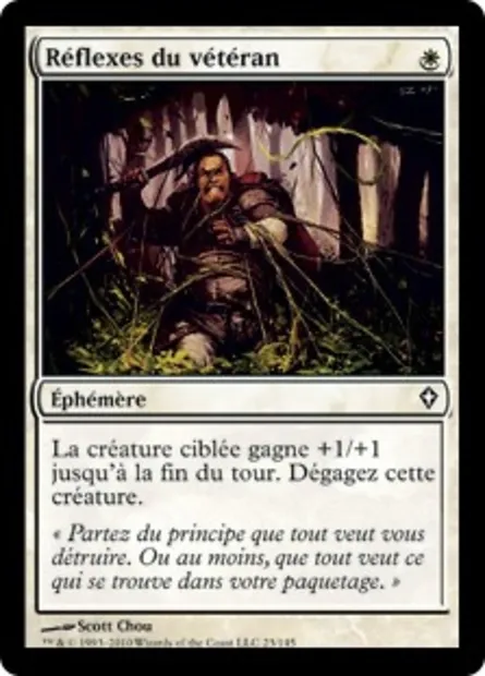 Réflexes du vétéran, carte Magic WWK 23 — extension Worldwake