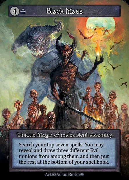 Black Mass, carte Sorcery GOT 216 — extension Gothic