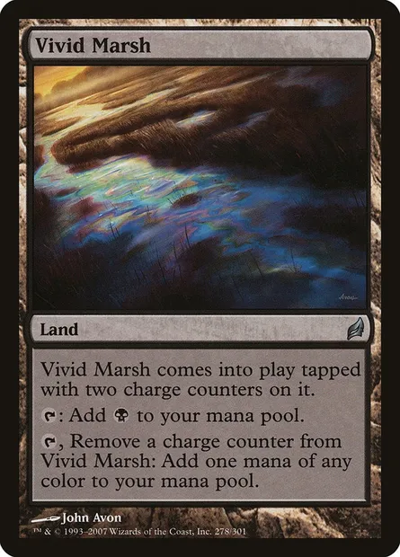 Vivid Marsh, Magic card LRW 278 — Lorwyn set