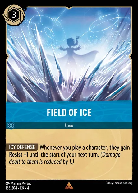 Field of Ice, Disney Lorcana card CH4-166 — Ursula's Return set