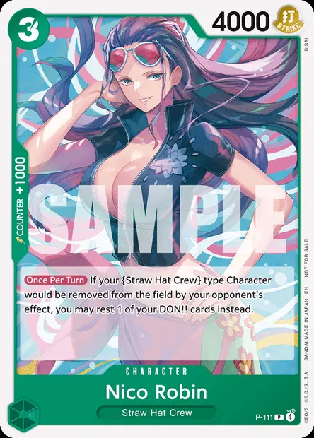 Nico Robin, One Piece card P-111 — Promotion card set