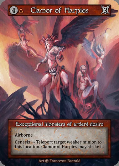 Clamor of Harpies, carte Sorcery BET 040 — extension Beta