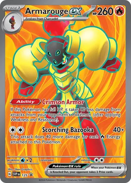 Armarouge ex, Pokémon card PR-SV 125 — SVP Black Star Promos set
