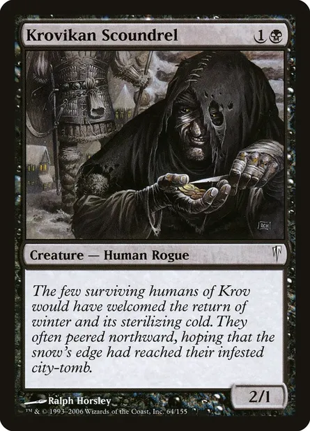 Krovikan Scoundrel, Magic card CSP 64 — Coldsnap set