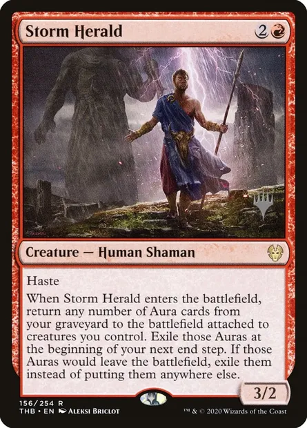 Storm Herald, Magic card PTHB 156p — Theros Beyond Death Promos set