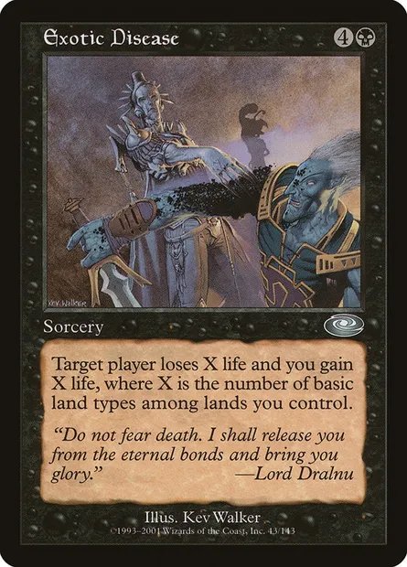 Exotic Disease, Magic card PLS 43 — Planeshift set