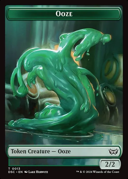Ooze, Magic card TDSC 13 — Duskmourn Commander Tokens set