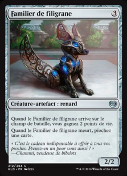 Familier de filigrane, carte Magic KLD 212 — extension Kaladesh