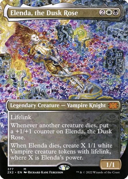 Elenda, the Dusk Rose, Magic card 2X2 377 — Double Masters 2022 set