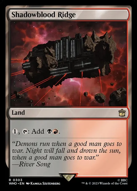 Shadowblood Ridge, Magic card WHO 303 — Doctor Who set