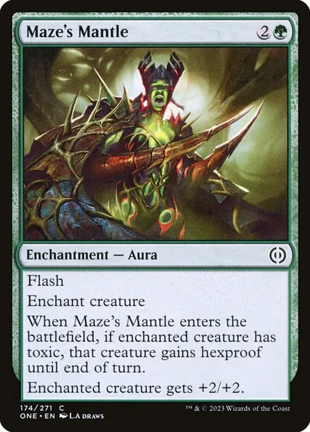 Maze's Mantle, Magic card ONE 174 — Phyrexia: All Will Be One set