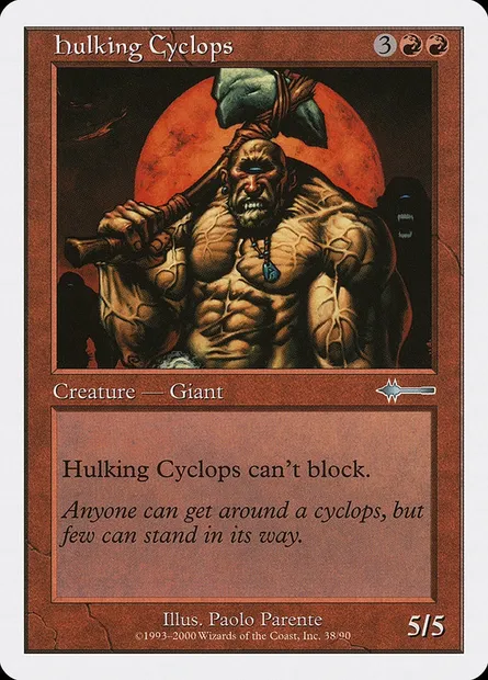 Cyclope lourdaud, carte Magic BTD 38 — extension Beatdown Box Set