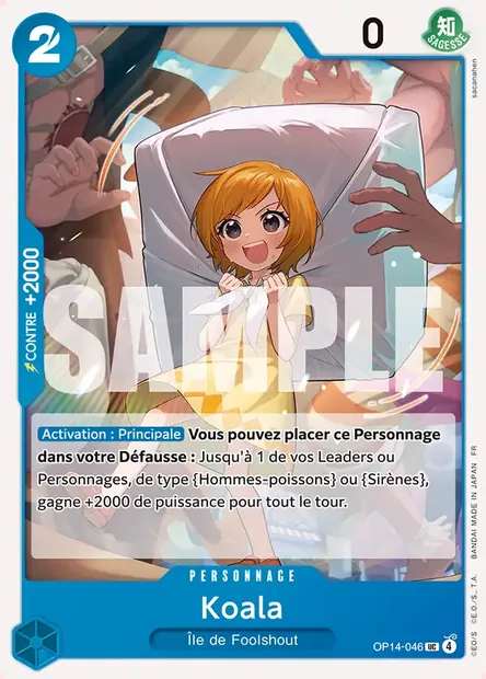 Koala, carte One Piece OP14-046 — extension LES SEPT DE LA MER D'AZUR