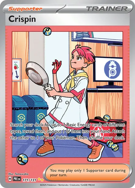 Crispin, Pokémon card PRE 171 — Prismatic Evolutions set