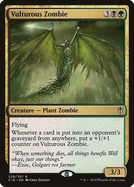 Vulturous Zombie, Magic card C16 228 — Commander 2016 set