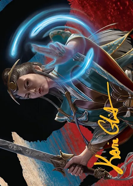 Narset, Jeskai Waymaster // Narset, Jeskai Waymaster, Magic card ATDM 44 — Tarkir: Dragonstorm Art Series set