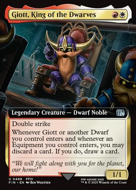 Giott, King of the Dwarves, Magic card FIN 488 — Final Fantasy set